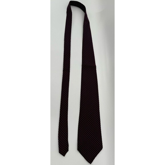 Lauren Ralph Lauren Tie Men Red Blue Silk Classic 4" Wide Designer Necktie USA - Picture 5 of 8